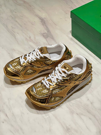 BOTTEGA VENETA | Orbit Sneakers In Gold Color