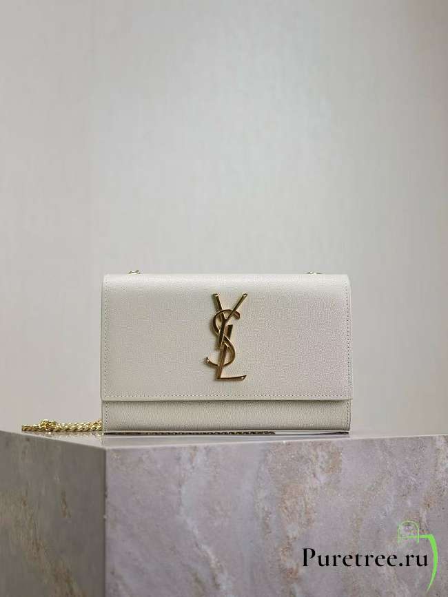 YSL | KATE SMALL IN GRAIN DE POUDRE EMBOSSED LEATHER - 1