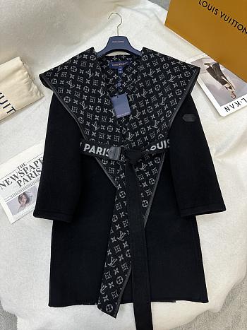 LOUIS VUITTON | Reversible mid-length hooded floral coat 02