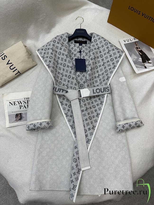LOUIS VUITTON | Reversible mid-length hooded floral coat 05 - 1