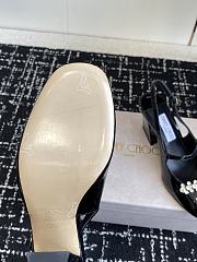 Jimmy Choo Belinda Sling Back 70 Deep Merlot Patent Leather Slingbacks 02 - 3