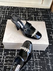 Jimmy Choo Belinda Sling Back 70 Deep Merlot Patent Leather Slingbacks 02 - 6