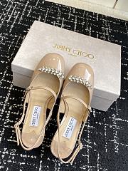 Jimmy Choo Belinda Sling Back 70 Deep Merlot Patent Leather Slingbacks 03 - 2