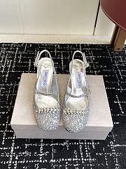 Jimmy Choo Belinda Sling Back 70 Deep Merlot Patent Leather Slingbacks 04 - 1