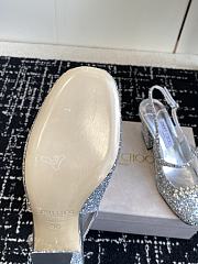 Jimmy Choo Belinda Sling Back 70 Deep Merlot Patent Leather Slingbacks 04 - 6