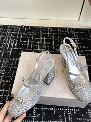 Jimmy Choo Belinda Sling Back 70 Deep Merlot Patent Leather Slingbacks 04 - 5