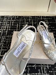 Jimmy Choo Belinda Sling Back 70 Deep Merlot Patent Leather Slingbacks 04 - 4