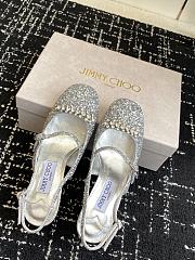 Jimmy Choo Belinda Sling Back 70 Deep Merlot Patent Leather Slingbacks 04 - 3