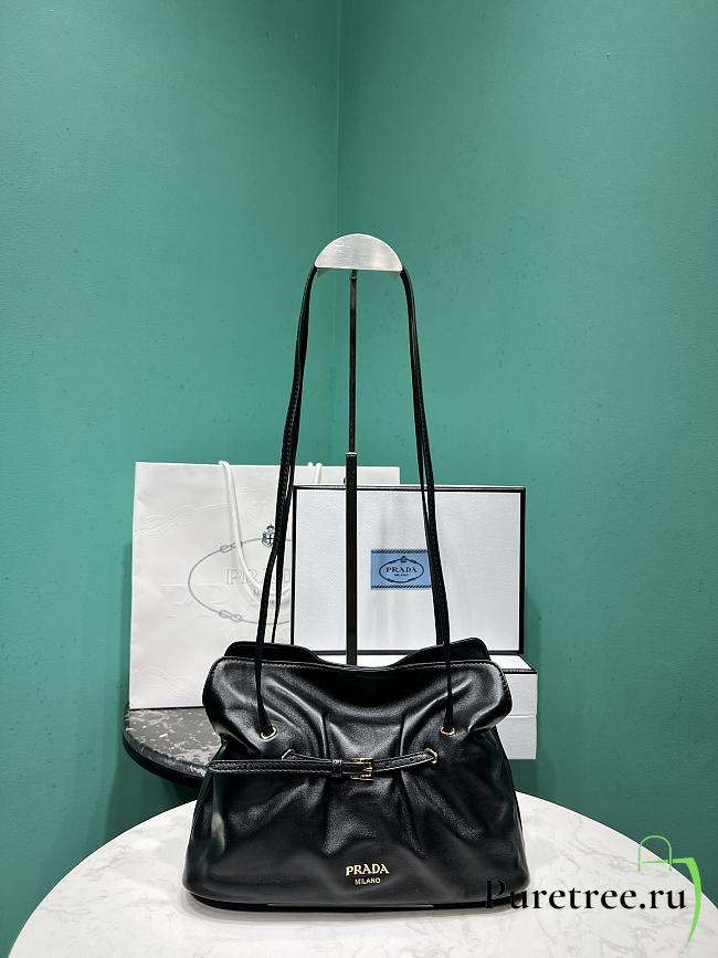 PRADA | Dada Small Nappa Leather Bag In Black - 1