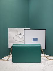 PRADA | Saffiano leather shoulder bag in green - 2