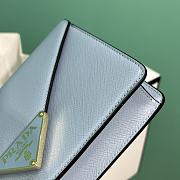 PRADA | Saffiano leather shoulder bag in blue - 6