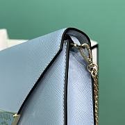 PRADA | Saffiano leather shoulder bag in blue - 5