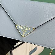 PRADA | Saffiano leather shoulder bag in blue - 4