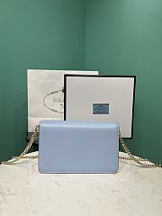 PRADA | Saffiano leather shoulder bag in blue - 3