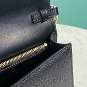 PRADA | Saffiano leather shoulder bag in black - 6