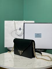 PRADA | Saffiano leather shoulder bag in black - 4