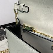 PRADA | Saffiano leather shoulder bag in white - 6