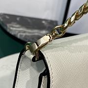 PRADA | Saffiano leather shoulder bag in white - 5