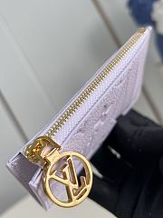 LOUIS VUITTON | Romy Monogram Empreinte Card Holder Purple - 5