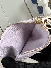 LOUIS VUITTON | Romy Monogram Empreinte Card Holder Purple - 4