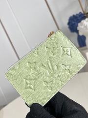 LOUIS VUITTON | Romy Monogram Empreinte Card Holder Green - 5