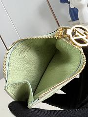 LOUIS VUITTON | Romy Monogram Empreinte Card Holder Green - 3