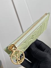LOUIS VUITTON | Romy Monogram Empreinte Card Holder Green - 2