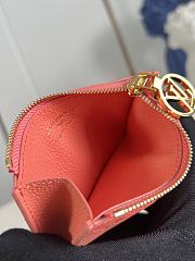 LOUIS VUITTON | Romy Monogram Empreinte Card Holder Peach - 6