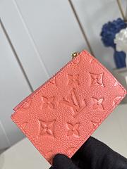 LOUIS VUITTON | Romy Monogram Empreinte Card Holder Peach - 4