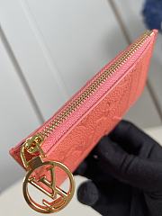 LOUIS VUITTON | Romy Monogram Empreinte Card Holder Peach - 3