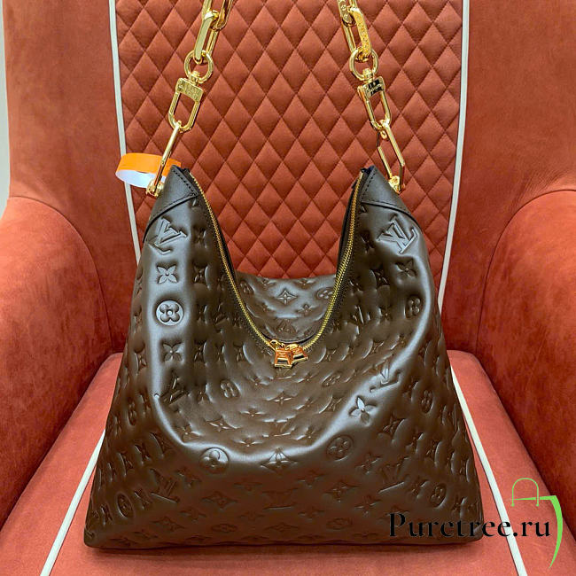 LOUIS VUITTON | Coussin Hobo MM Calf leather Dark Khaki - 1