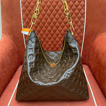 LOUIS VUITTON | Coussin Hobo MM Calf leather Dark Khaki