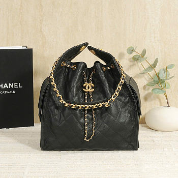 CHANEL | Chanel Medium 25 Hobo Bag Black Caviar In Black