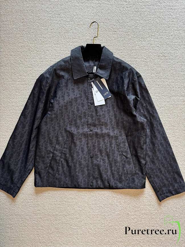 DIOR | Men's Monogram Lapel Jacket Black - 1