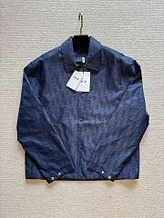 DIOR | Men's Monogram Lapel Jacket Dark Blue - 3