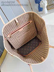 LOUIS VUITTON | Neverfull MM Monogram coated canvas Beige  - 5