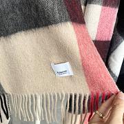 BURBERRY | Winter Plaid Cashmere Scarf With Tassel 01 - 6