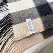 BURBERRY | Winter Plaid Cashmere Scarf With Tassel 01 - 5
