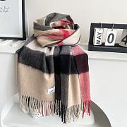 BURBERRY | Winter Plaid Cashmere Scarf With Tassel 01 - 3