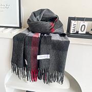 BURBERRY | Winter Plaid Cashmere Scarf With Tassel 02 - 6