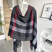 BURBERRY | Winter Plaid Cashmere Scarf With Tassel 02 - 5