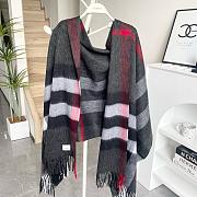 BURBERRY | Winter Plaid Cashmere Scarf With Tassel 02 - 4