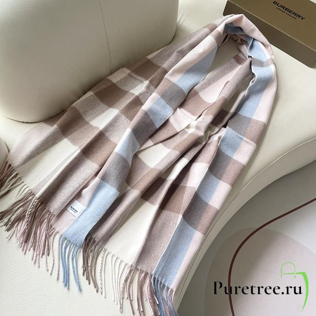 BURBERRY | Winter Plaid Cashmere Scarf With Tassel 03 - 1
