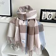 BURBERRY | Winter Plaid Cashmere Scarf With Tassel 03 - 3