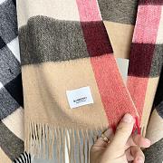 BURBERRY | Winter Plaid Cashmere Scarf With Tassel 04 - 2