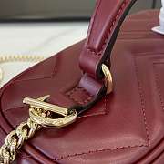 GUCCI | GG Marmont mini vanity bag Rosso Ancora red matelassé chevron leather - 4