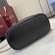 GUCCI | GG Marmont mini vanity bag Black matelassé chevron leather - 5
