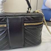 GUCCI | GG Marmont mini vanity bag Black matelassé chevron leather - 4