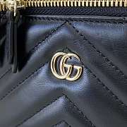 GUCCI | GG Marmont mini vanity bag Black matelassé chevron leather - 2
