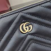 GUCCI | GG Marmont pochette with chain in Black leather - 2
